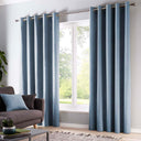 Sorbonne Cotton Lined Eyelet Curtains by Fusion