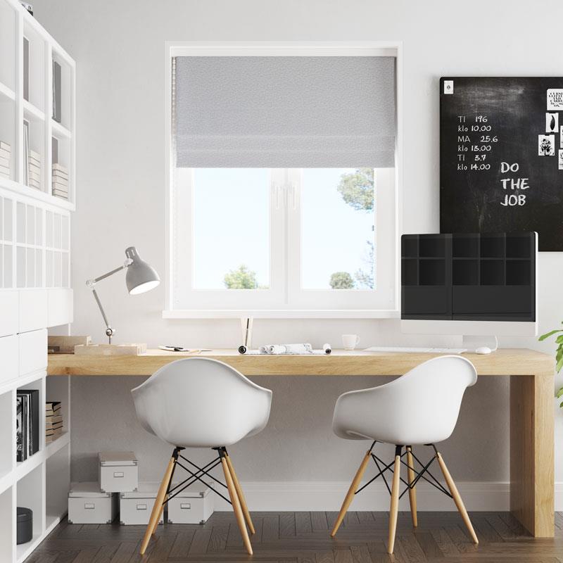 Andante Porcelain Made To Measure Roman Blind by Style Furnishings