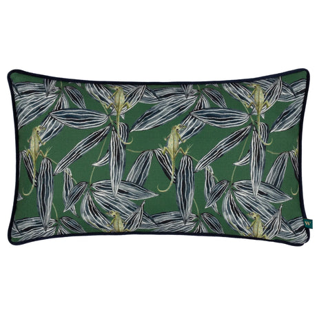 Ebon Wilds Nkiru Velvet Green Cushion Cover 30cm x 50cm - additional product view 1
