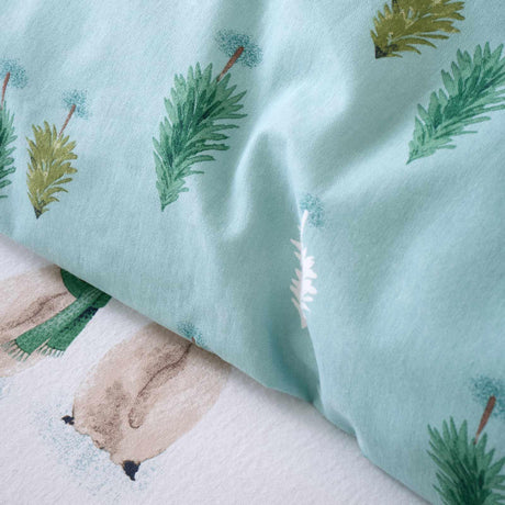 Catherine Lansfield Snowy Penguin Brushed Cotton Flannelette Duvet Cover Set 4