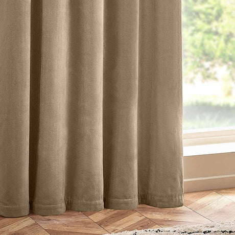 Heavy Chenille Room Darkening Eyelet Curtains by Yard