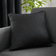 Strata Floral Cushion Cover 43cm x 43cm - Black