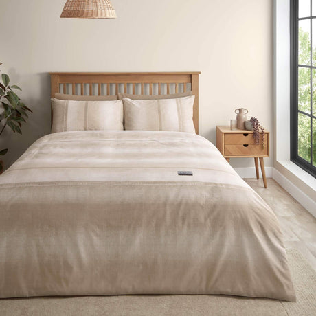 Catherine Lansfield Denim Duvet Cover Set - Natural