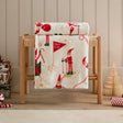 Elfie Printed Fleece Throw Cream/Mint 140 x 180cm - image 1