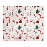 Elfie Printed Fleece Throw Cream/Mint 140 x 180cm - image 3