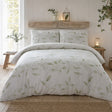Eliza Eco Friendly Polycotton Duvet Cover Set styled on a bed in a coordinated bedroom lifestyle scene