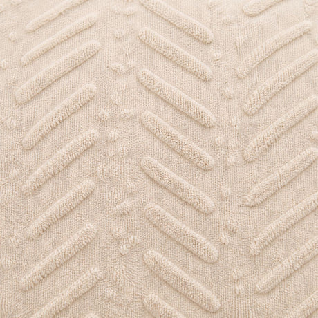 Macro close-up of the natural fabric on the Embossed Curve Microfibre Duvet Cover Set