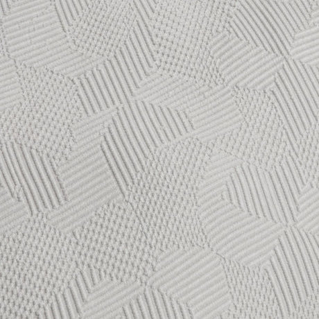 Macro close-up of the grey fabric on the Embossed Geo Microfibre Duvet Cover Set