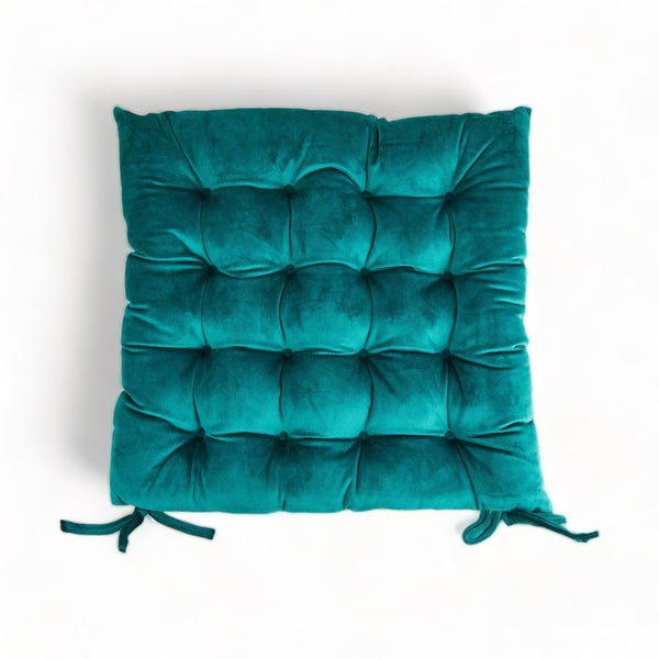 Holland Velvet Plush Seat Pad Emerald