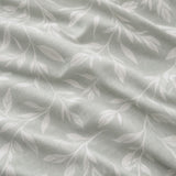 Macro close-up of the green fabric on the Emile Microfibre Duvet Cover Set