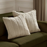 Empress Faux Fur Cushion Cover Oatmeal - image 6