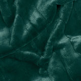 Empress Faux Fur Reversible Emerald Velvet Throw Blanket 130cm x 180cm / 140cm x 200cm - additional product view 3