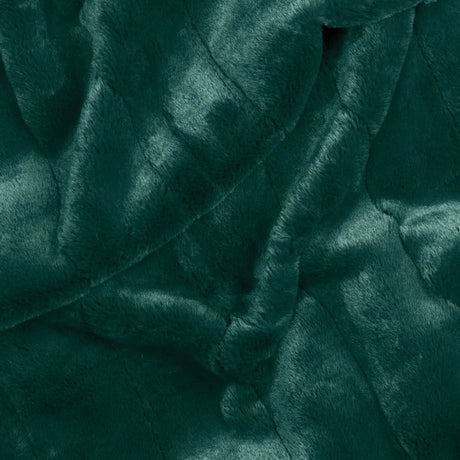 Empress Faux Fur Reversible Emerald Velvet Throw Blanket 130cm x 180cm / 140cm x 200cm - additional product view 3