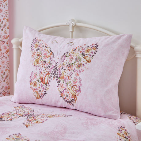 Catherine Lansfield Enchanted Butterfly Wallpaper Pink