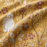 Macro close-up of the brushed cotton flannelette fabric on the Enchanted Floral Brushed Cotton Flannelette Duvet Cover Set