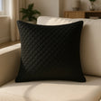 Epsom Cushion Cover and Filled Cushion 18" x 18" (45cm x 45cm) - Black