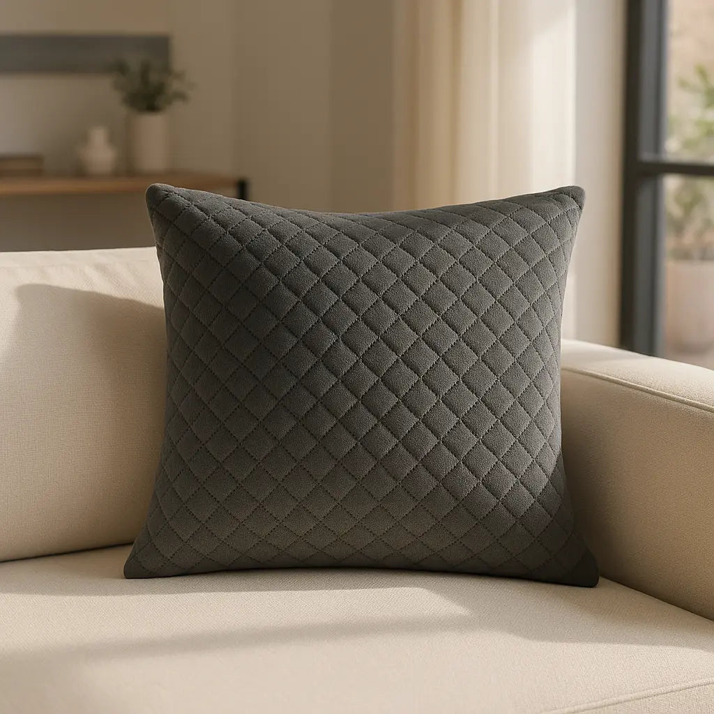 Epsom Steel Cushion Cover and Filled Cushion 45cm x 45cm