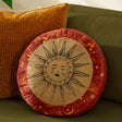 Ethereal Sun Velvet Round Cushion Gold Dust/Rust 40 x 40cm - image 1