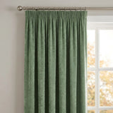 Heavy Chenille Lined Tape Top Pencil Pleat Curtains 11