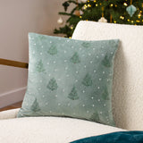 Evergreen Classic Tree Embroidered Cushion Cover 43 x 43cm - image 1