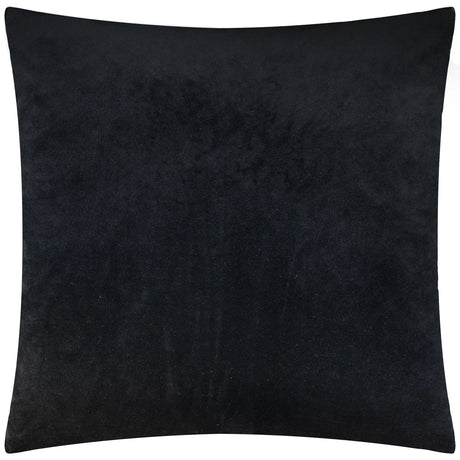 Evoke Cut Velvet Cushion Cover Black 55 x 55cm - image 3