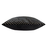 Evoke Cut Velvet Cushion Cover Black 55 x 55cm - image 4