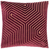 Evoke Cut Velvet Cushion Cover Burgundy - image 2