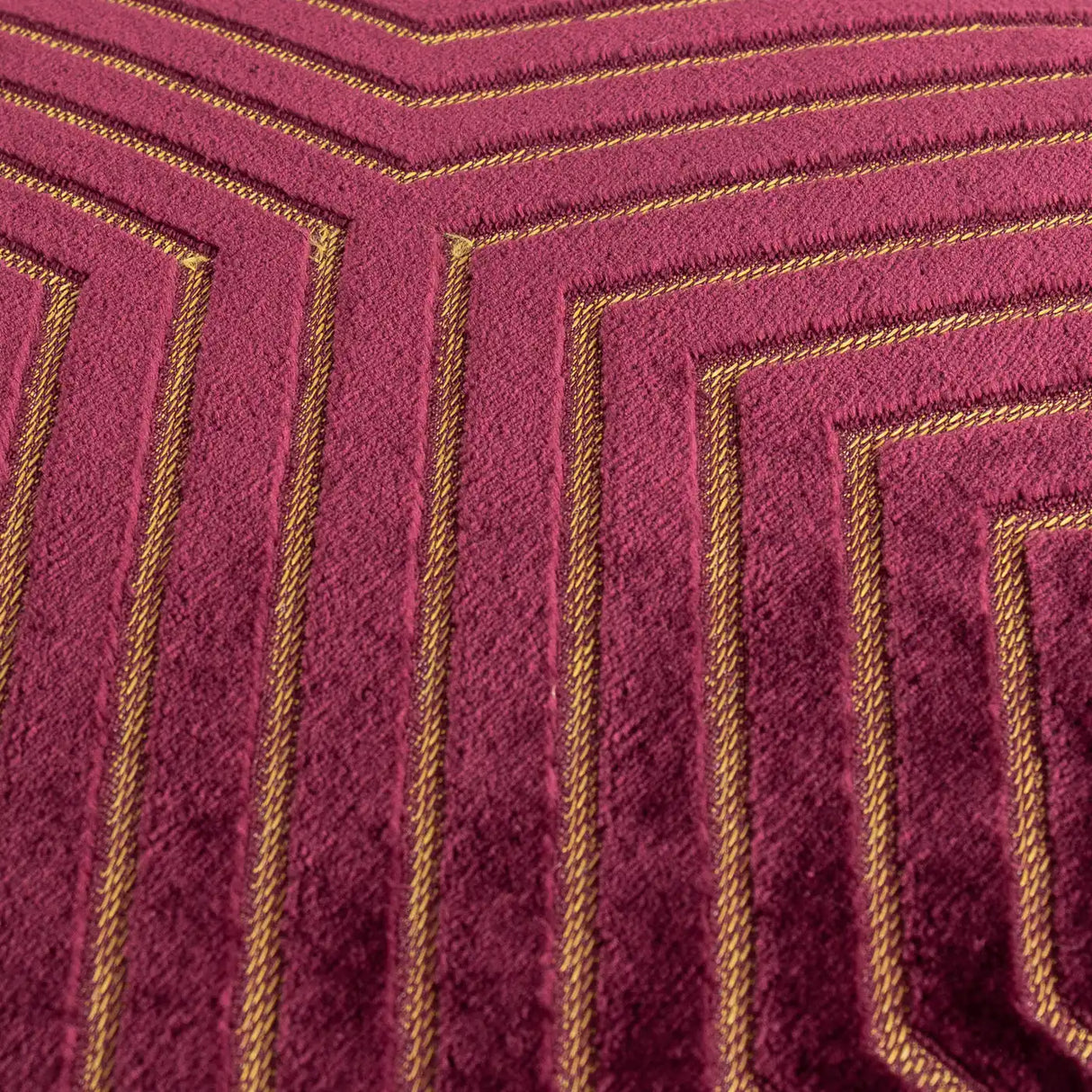 Evoke Cut Velvet Cushion Cover Burgundy - image 5