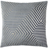 Evoke Cut Velvet Cushion Cover Charcoal 55 x 55cm - image 2