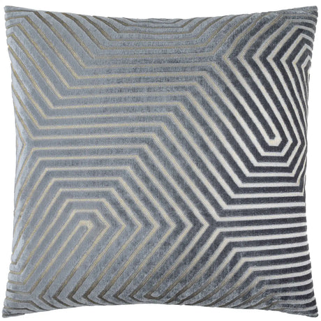 Evoke Cut Velvet Cushion Cover Charcoal 55 x 55cm - image 2