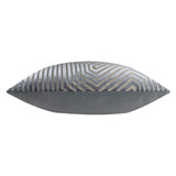 Evoke Cut Velvet Cushion Cover Charcoal 55 x 55cm - image 4
