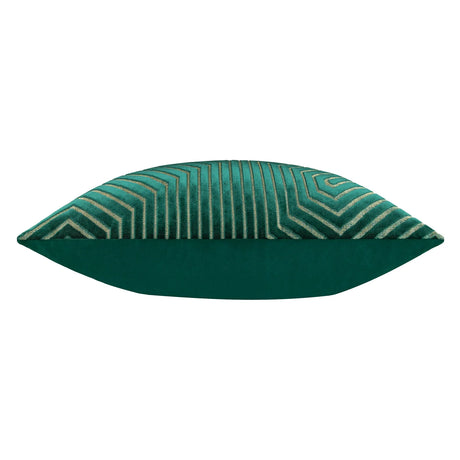 Evoke Cut Velvet Cushion Cover Emerald 55 x 55cm - image 4