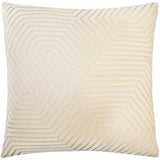Evoke Cut Velvet Cushion Cover Ivory 55 x 55cm - image 2