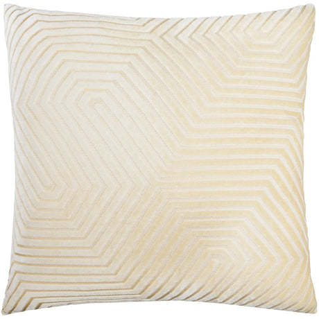 Evoke Cut Velvet Cushion Cover Ivory 55 x 55cm - image 2