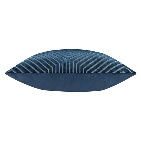 Evoke Cut Velvet Cushion Cover Navy 55 x 55cm - image 4