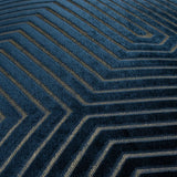 Evoke Cut Velvet Cushion Cover Navy 55 x 55cm - image 5