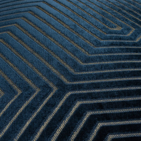 Evoke Cut Velvet Cushion Cover Navy 55 x 55cm - image 5