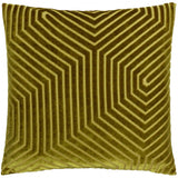 Evoke Cut Velvet Cushion Cover Olive - image 2