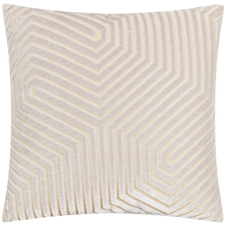 Evoke Cut Velvet Cushion Cover Oyster - image 2