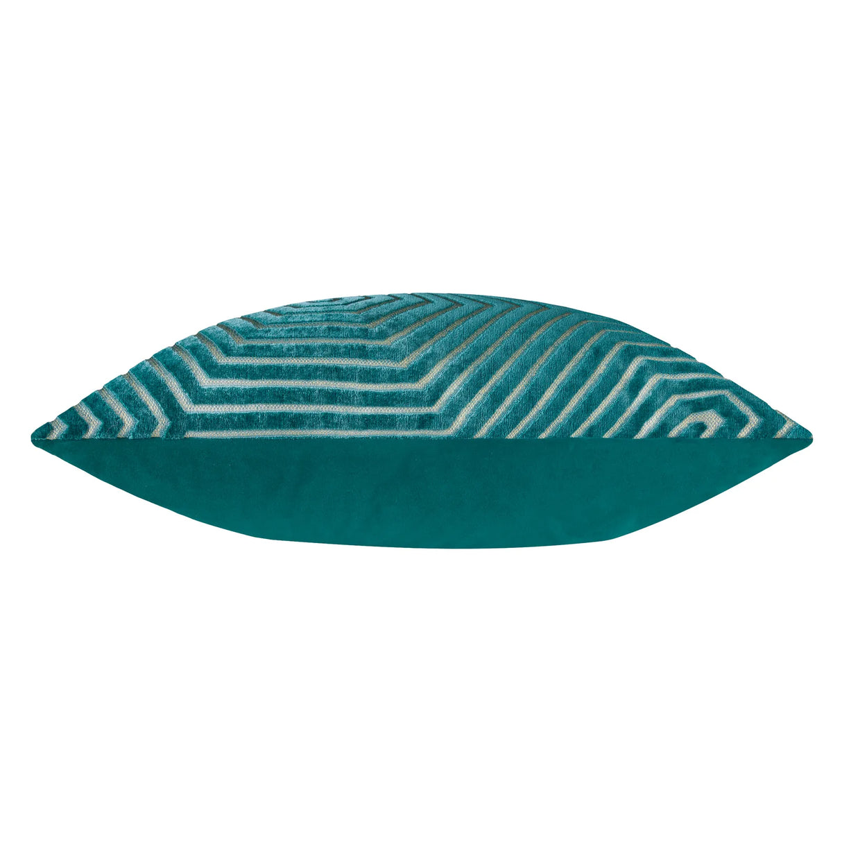 Evoke Cut Velvet Cushion Cover Teal 55 x 55cm - image 4