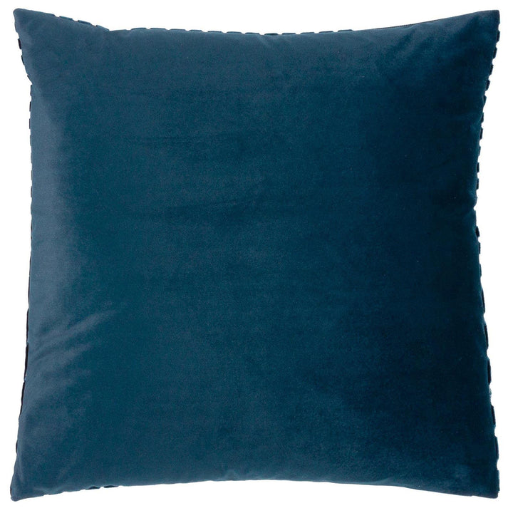 Evoke Cut Velvet Navy Cushion Cover 18" x 18" - Ideal