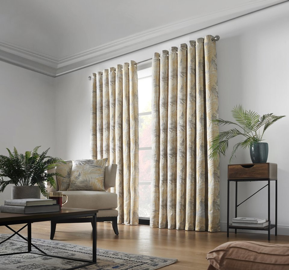 Blossom Luxury Jacquard Eyelet Curtains - Silver Blossom Luxury Jacquard Eyelet Curtains - Silver