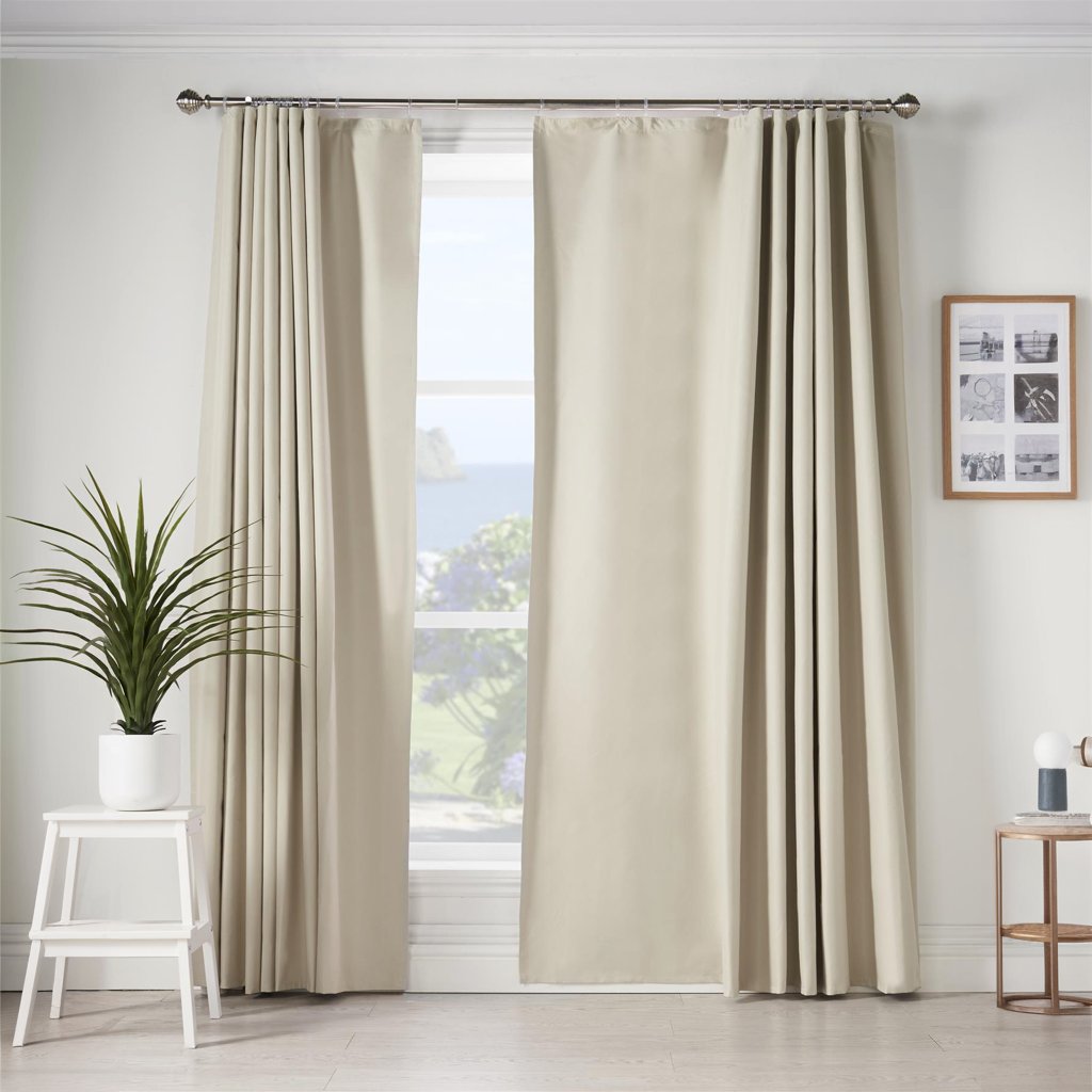 Cream 100% Blackout Thermal Curtain Linings