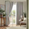 Chenille Blackout Lined Eyelet Curtains by Alan Symonds