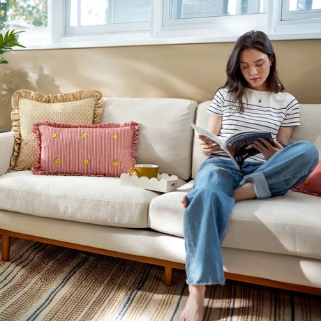 Les Fruites Cushion Cover / Filled Cushion 12" x 20" (30cm x 50cm) by furn.