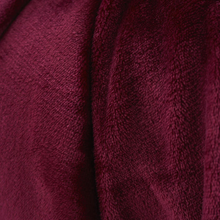 Extra Large Plain Raschel Throw Red - Ideal