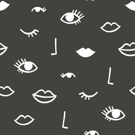 Sassy B Eye Woke Up Like This Wallpaper Black/ Black / White