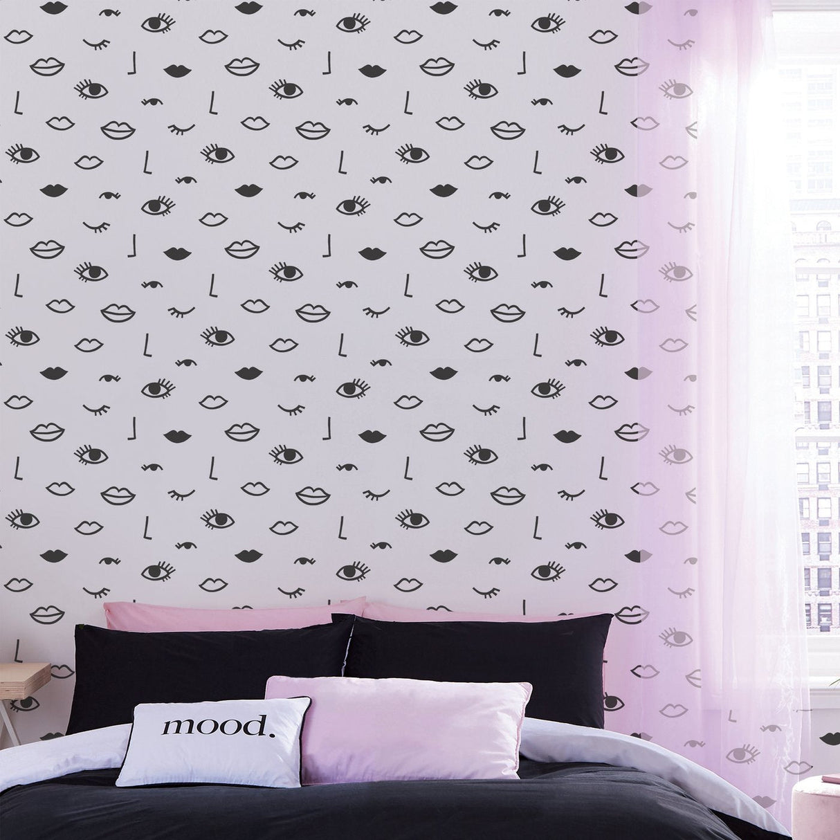 Sassy B Eye Woke Up Like This Wallpaper Black/ White