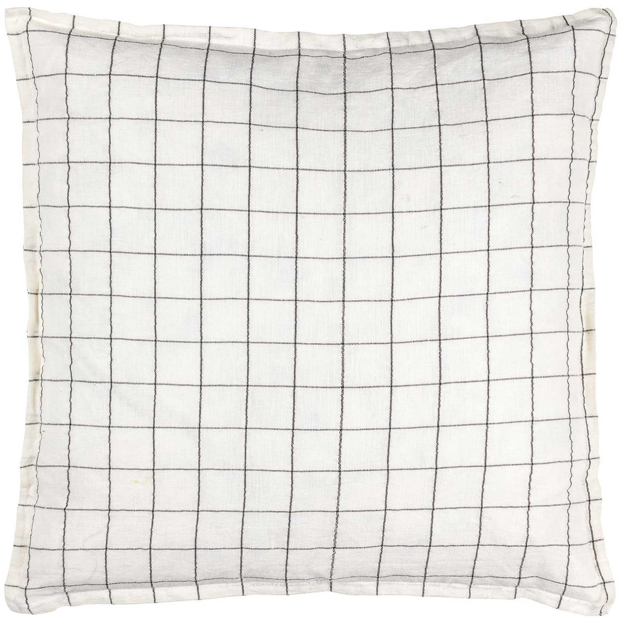 Linen Grid Check Cushion Cover 20" x 20" (50cm x 50cm) by Yard