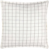 Linen Grid Check Cushion Cover 20" x 20" (50cm x 50cm) by Yard